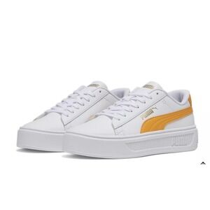 NEW Puma Smash‎ Platform Pink White Sneakers Women's Fashion Shoes Size 10